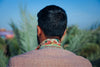Half Lined Mini Check Linen Blazer - Rose