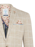 Travel Check Blazer - Sand