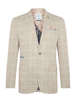 Travel Check Blazer - Sand