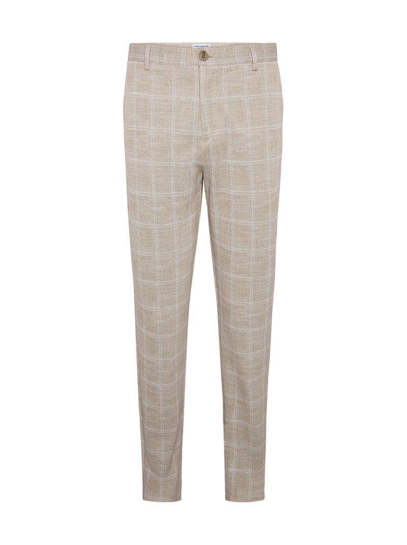 Travel Check Pants - Sand