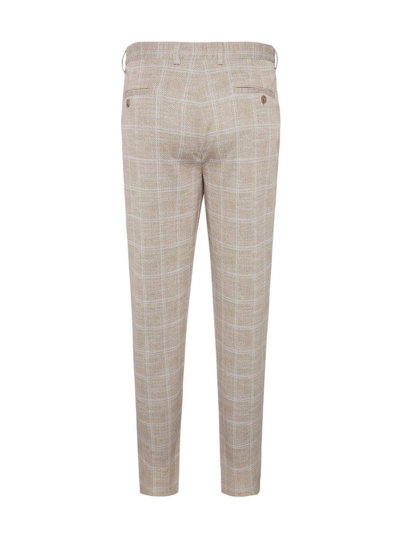 Travel Check Pants - Sand