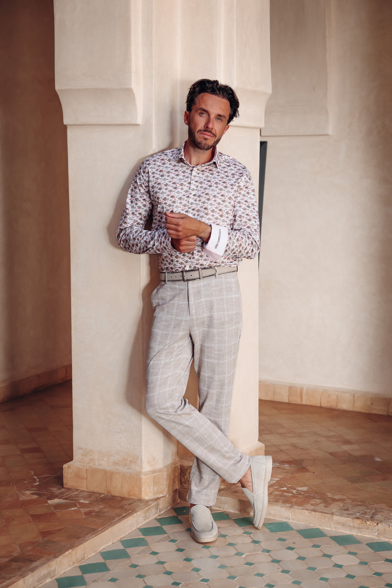 Travel Check Pants - Sand