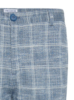 Travel Check Pants - Cobalt Blue