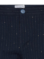 Chalk Stripe Seersucker Shorts - Navy
