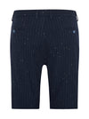 Chalk Stripe Seersucker Shorts - Navy