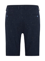 Chalk Stripe Seersucker Shorts - Navy