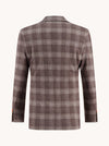 Soft Travel Windowpane Blazer - Sand
