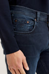 Premium Soft Cotton Stretch Denim - Navy