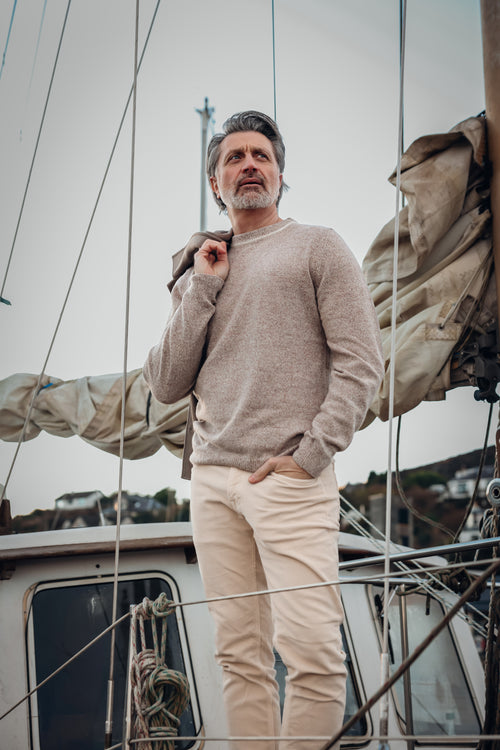 Crewneck Pullover Sweater - Sand