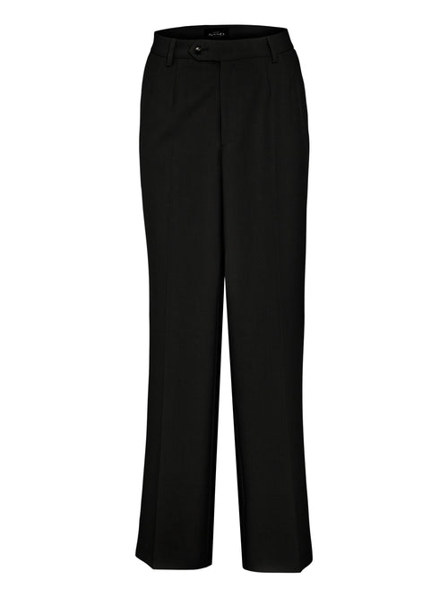 Tailored High Waist Trousers - Black