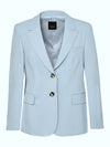 Tailored Peak Blazer - Light Blue