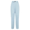 High Waist Tailored Suit Trousers - Blue