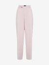 High Waist Tailored Suit Trousers - Soft Pink