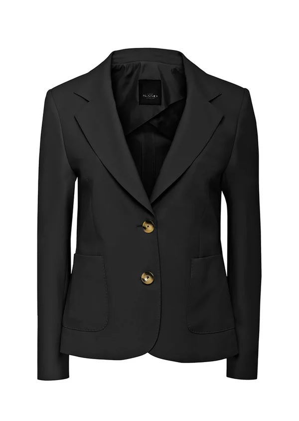 Peak Patch Pocket Blazer - Black