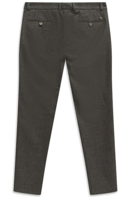 Soft Knit Performance Trousers - Brown