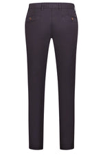 Satin Brushed Cotton Chinos - Navy