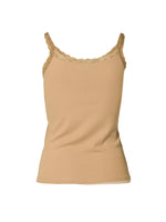 Luna Ribbed Top - Camel