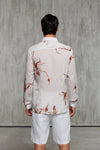 Lightweight Cotton Print Shirt - Sand
