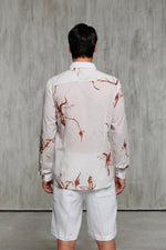Lightweight Cotton Print Shirt - Sand