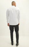 Pique Tuxedo Shirt- White