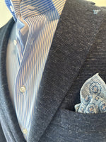 Cotton Linen Blazer - Navy
