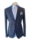 Cotton Linen Blazer - Navy