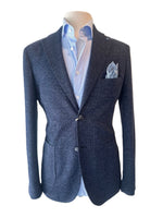 Cotton Linen Blazer - Navy
