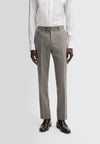 Italian Virgin Wool Houndstooth Suit - Beige
