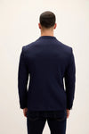 Double Zip Blazer - Navy