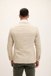Tailored Fit Patch Pocket Blazer - Beige