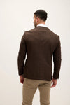 Tailored Fit Patch Pocket Blazer - Carob Houndstooth