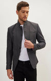 High Collar Jacket - Anthracite