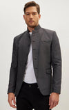 High Collar Jacket - Anthracite