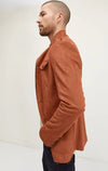 Suede Safari Jacket - Rust