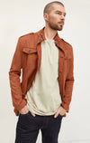 Suede Safari Jacket - Rust