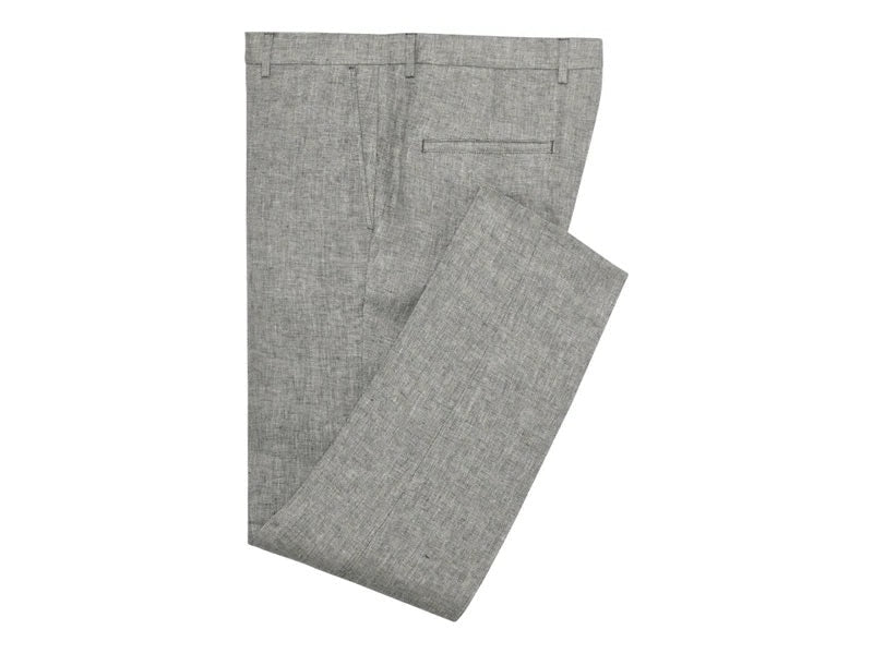 Italian Linen Trousers - Light Grey