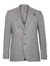 Italian Linen Patch Pocket Blazer - Light Grey