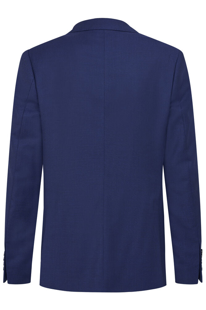 Fisheye Pattern Virgin Wool Suit - Blue