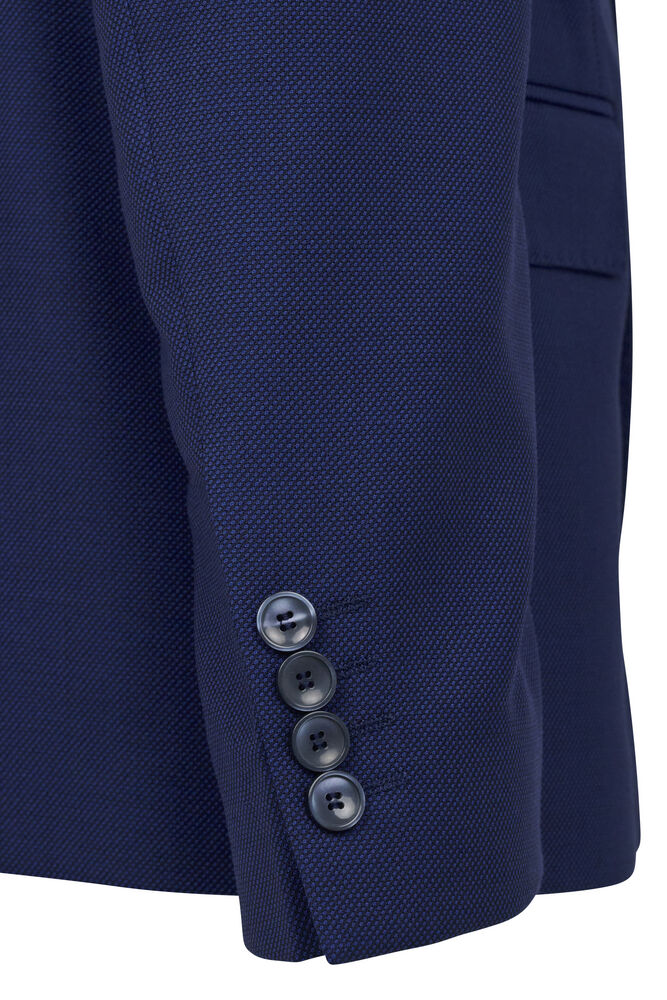 Fisheye Pattern Virgin Wool Suit - Blue