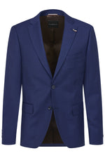 Fisheye Pattern Virgin Wool Suit - Blue