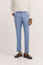 Italian Wool Dress Trousers - Light Blue