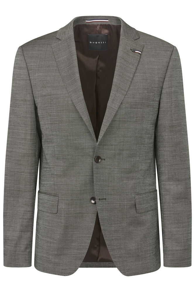 Italian Wool Suit - Olive Green
