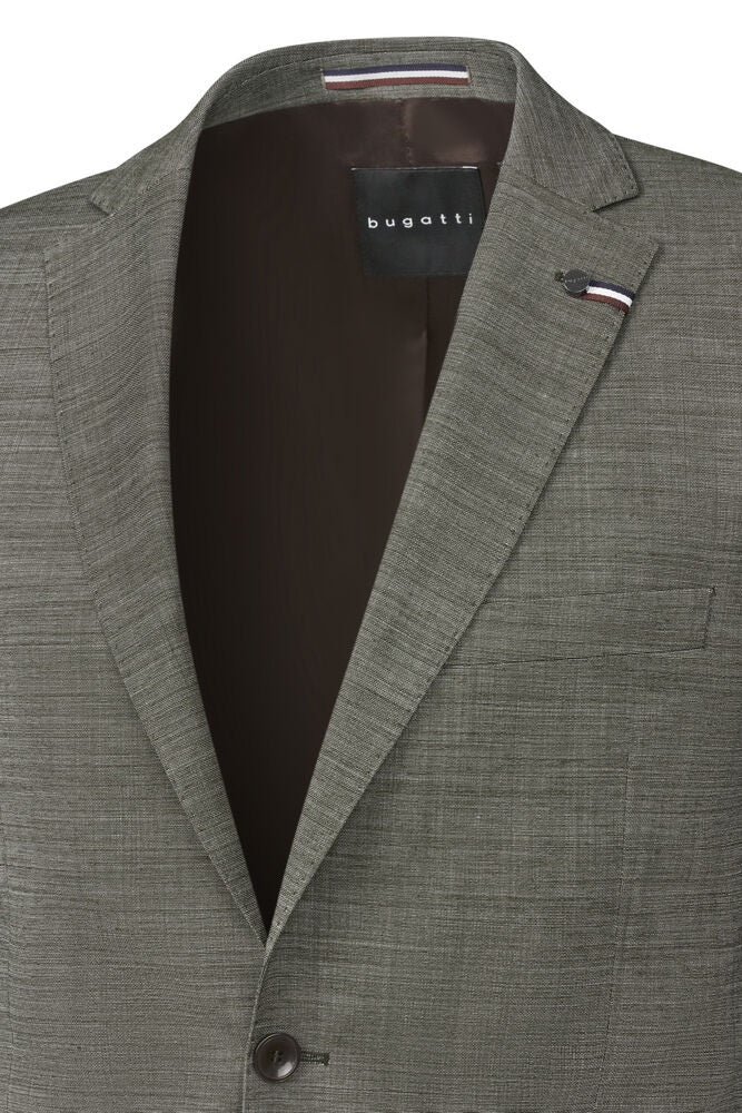 Italian Wool Suit - Olive Green