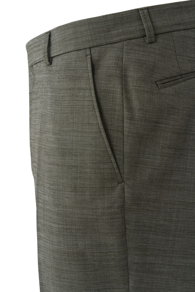 Italian Wool Suit - Olive Green
