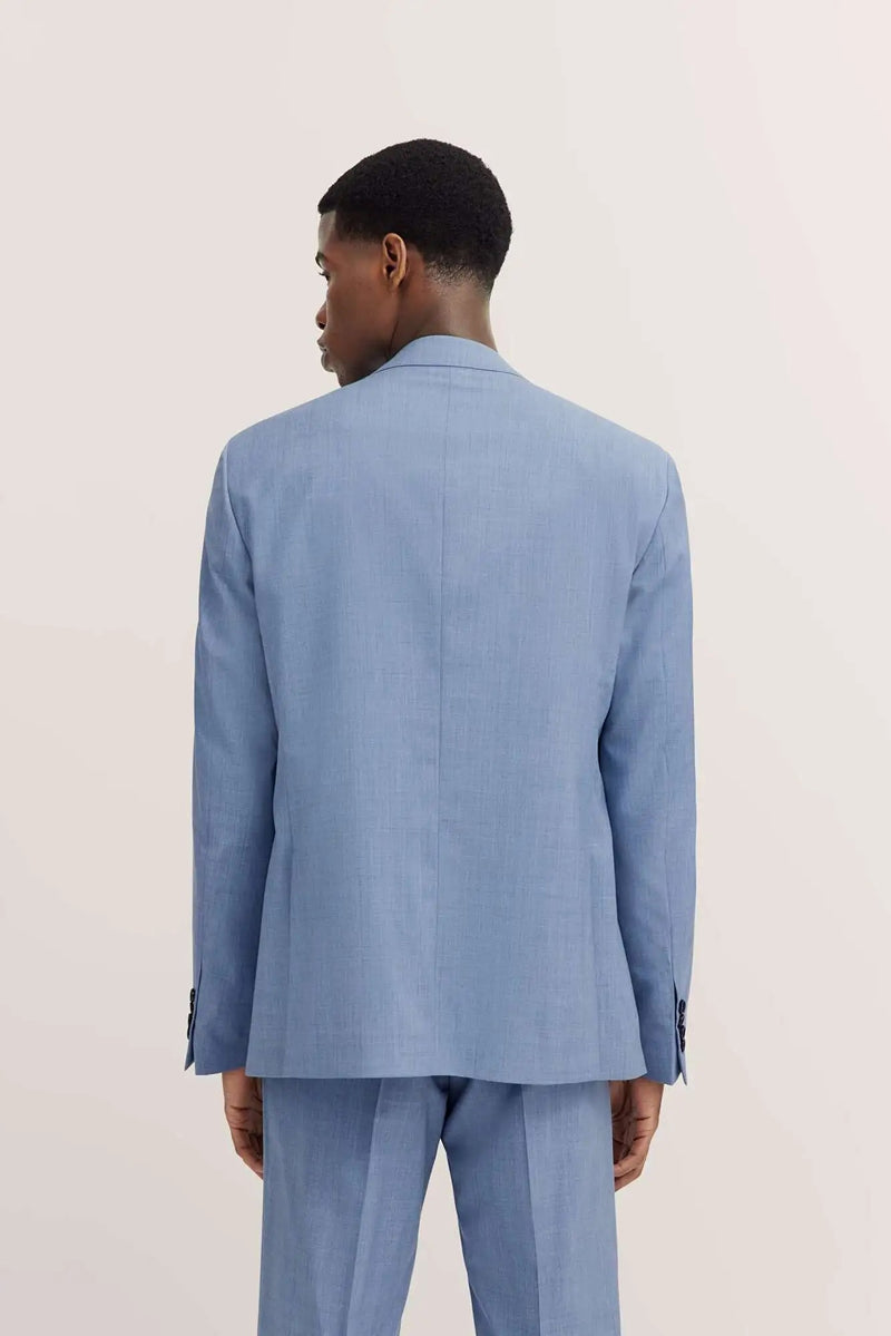 Italian Wool Suit - Light Blue