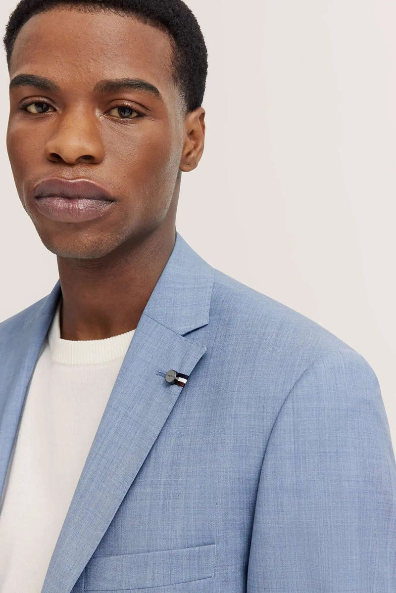 Italian Wool Suit - Light Blue