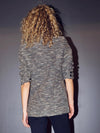Venca Boucle Double Breasted Blazer - Black Mix