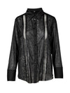 Valja Lace Detail Shirt - Black
