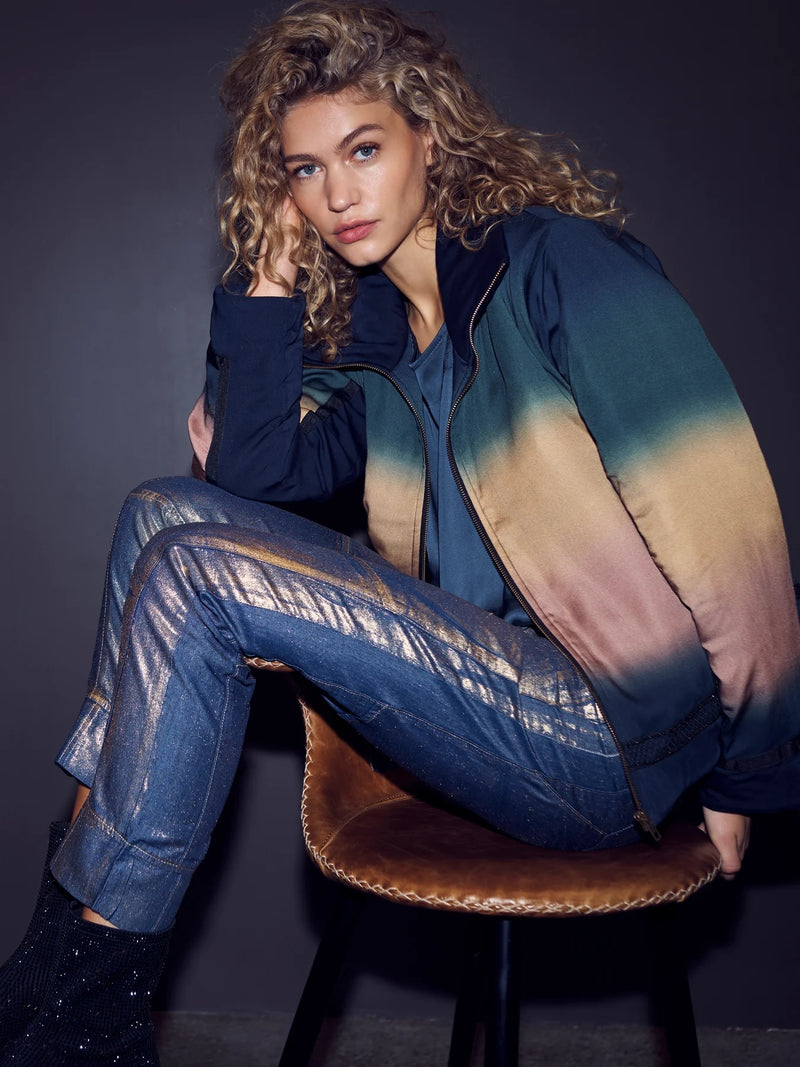 Vanea Tencel Trousers - Navy Mix