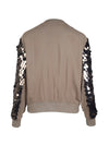Yalia Lightweight Sequin Bomber Jacket - Mud